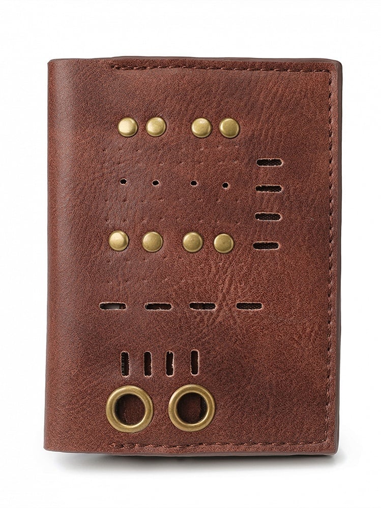 Steampunk Studs Decorated Purse Card Bag