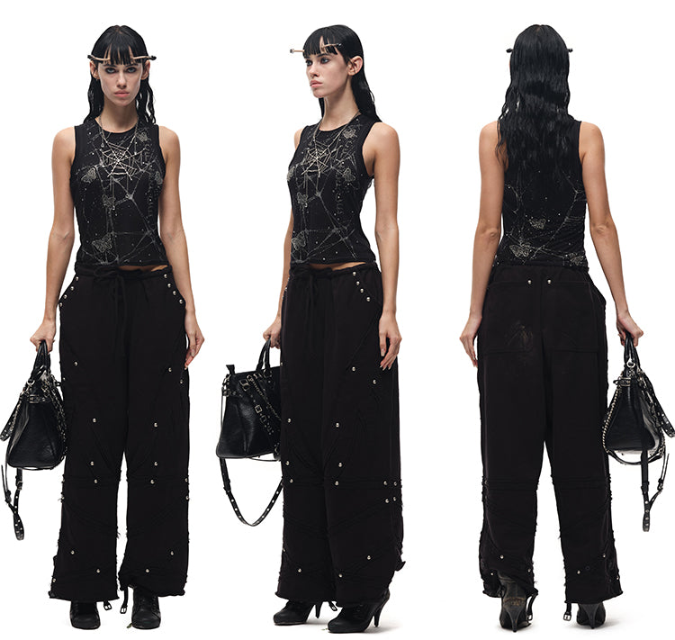 Dripping Spider Web Necklace