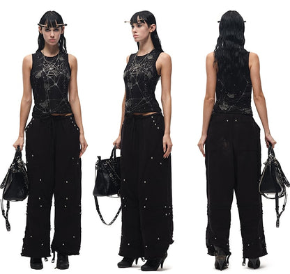 Dripping Spider Web Necklace