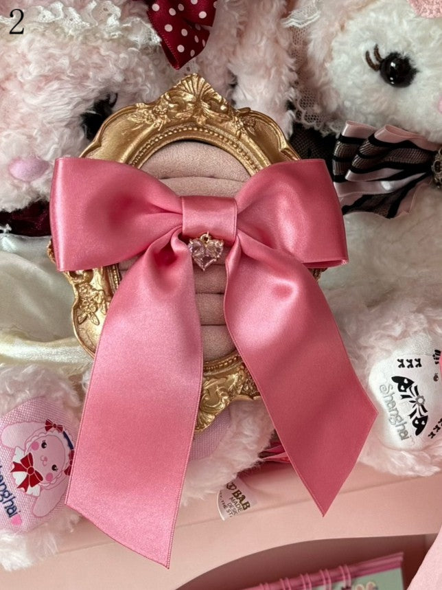 2 Options Pink Bowknot Brooch