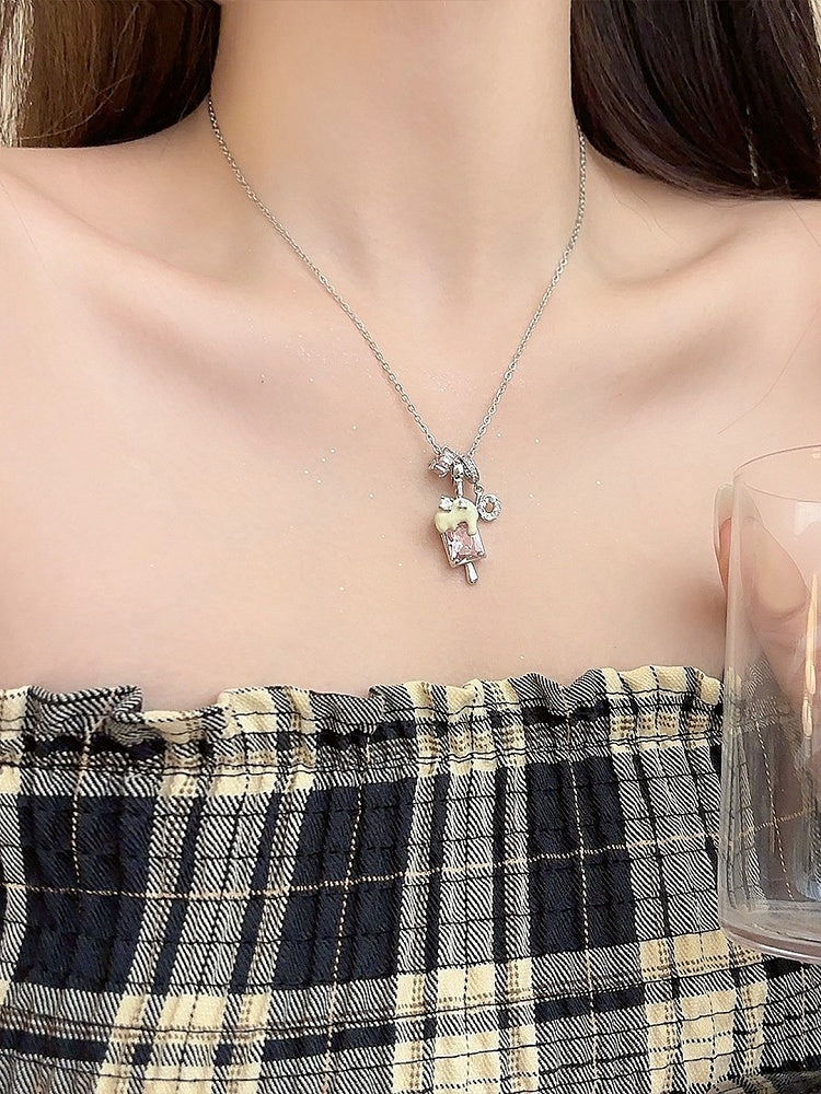 3 Options Ice Cream Pendant Necklace