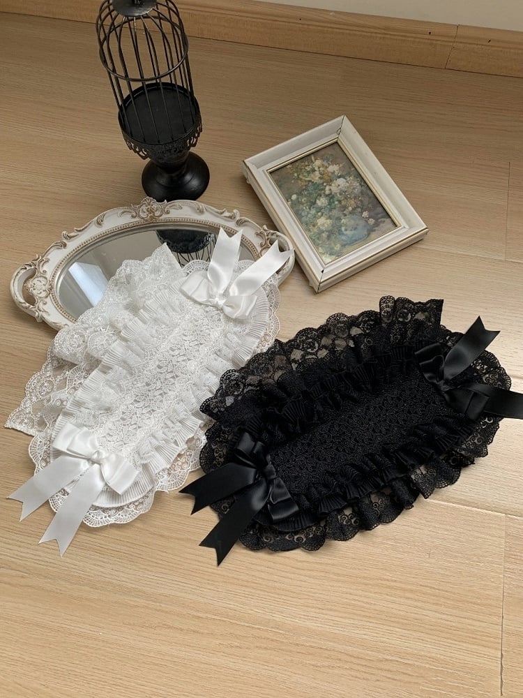 White / Black Lace Hairband