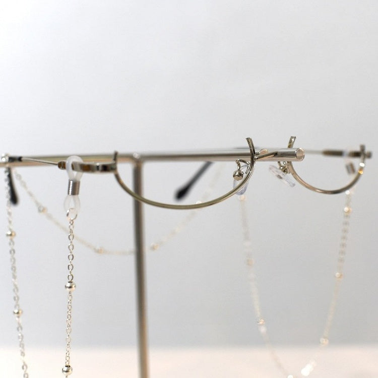 Silver/Gold Cyberpunk Chain Charm Eyeglasses Frame