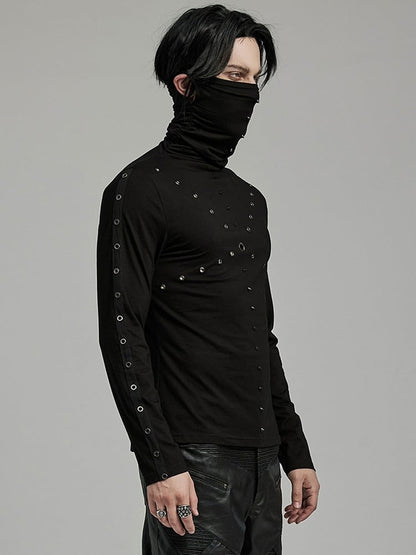 Punk High Collar T-shirt