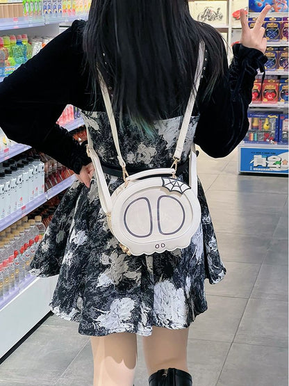 Halloween White Skeleton Ita Bag Large/Small Version