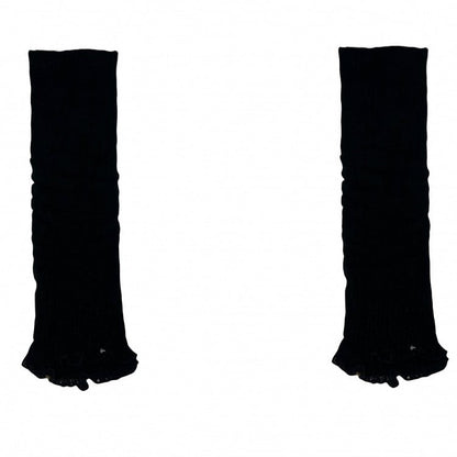 Blue/Yellow/Black/White Knitted Leg Warmers