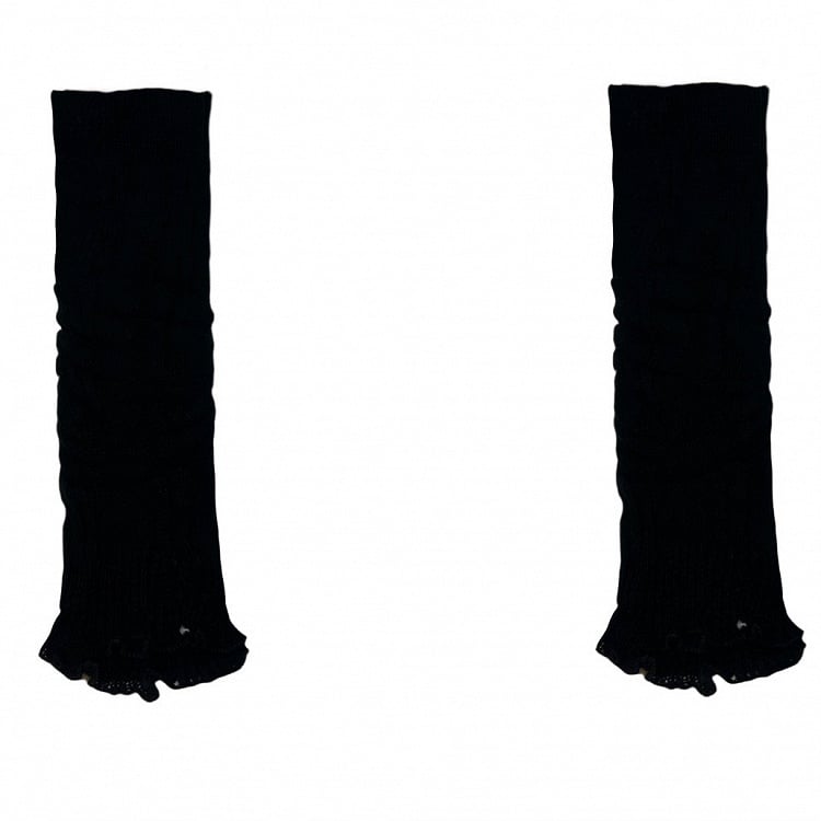 Blue/Yellow/Black/White Knitted Leg Warmers