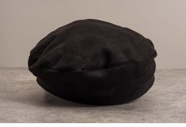 Punk Cross and Studs Black Gothic Hat