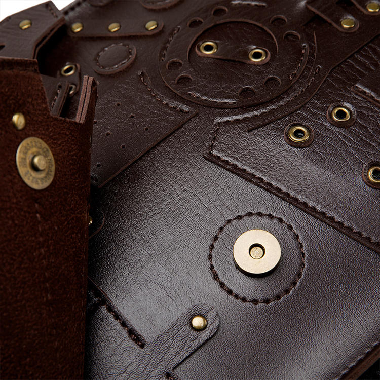 Steampunk Gears Backpack Dark Coffee / Ochre
