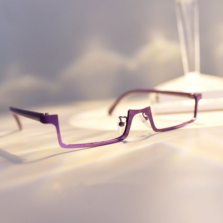 Cyberpunk Purple Eyeglass Frame