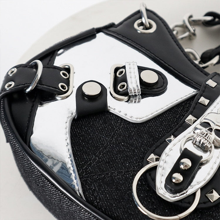 Black Skeleton Kitty Ita Bag