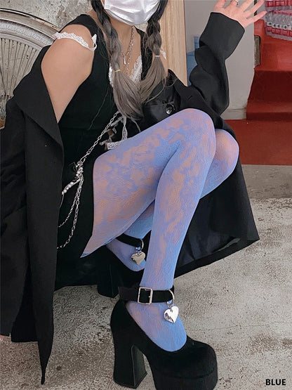 6 Color Options Lace Tights