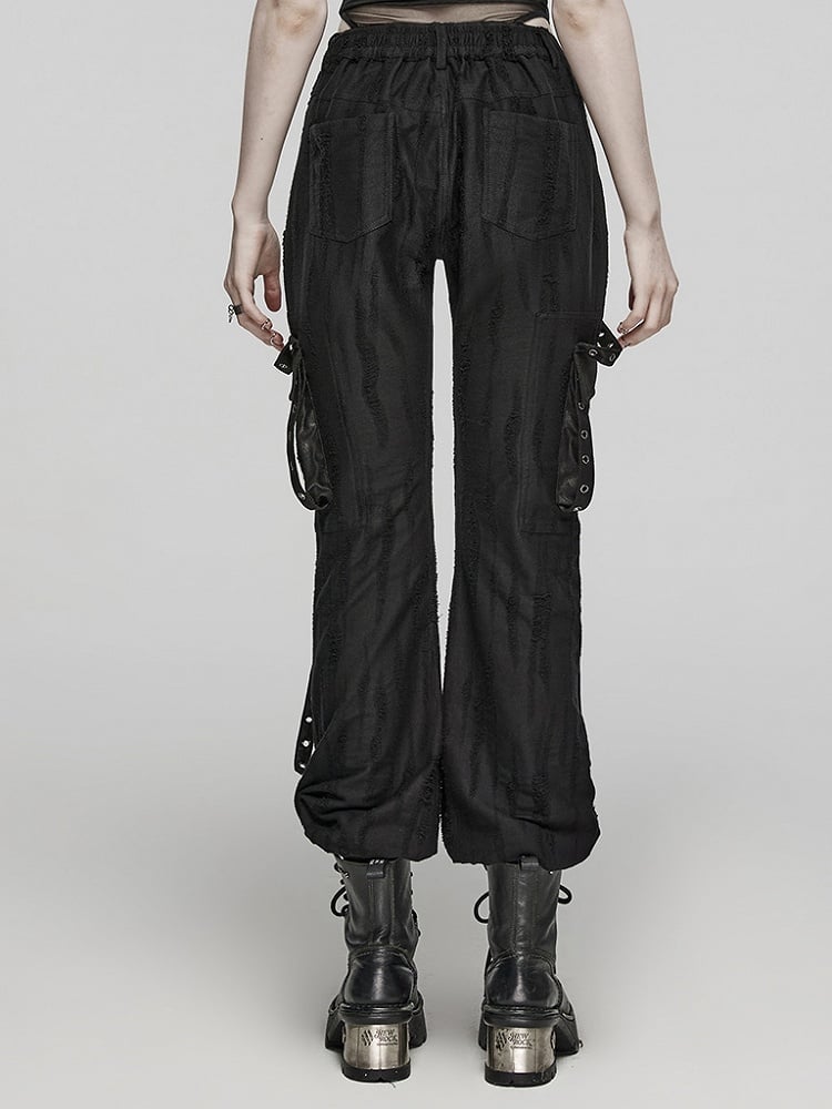Black Cool Techwear Trousers