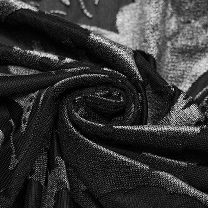 Black and Gray Goth Men's Shirt