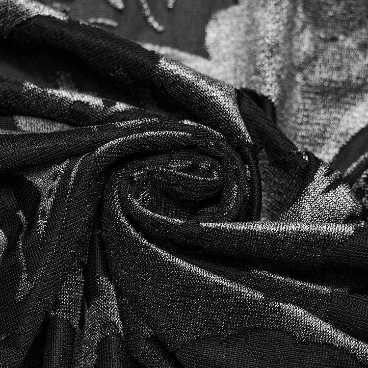 Black and Gray Goth Men's Shirt