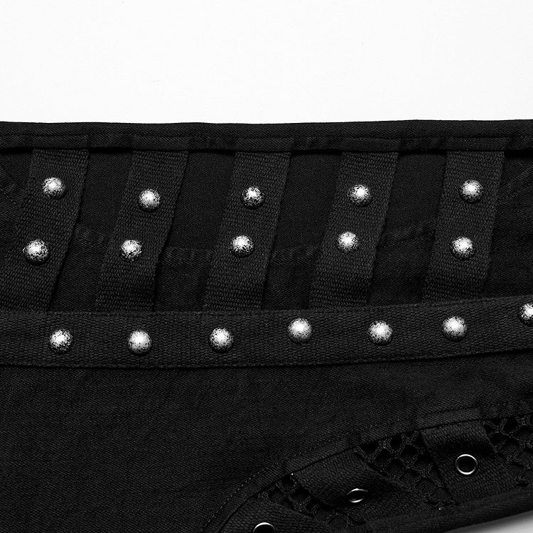 Black Punk Hollow Washed Jeans