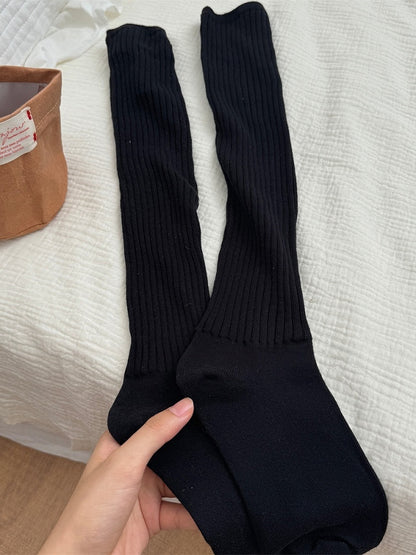 White/Apricot/Coffee/Light Grey/Dark Grey/Black Knitted Leg Warmers