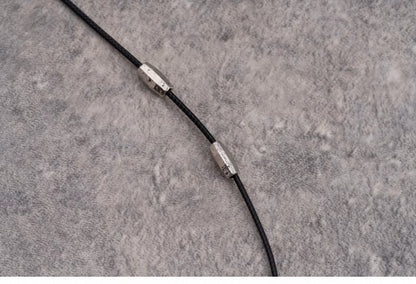 Gothic Red Heart Pendant Black Necklace