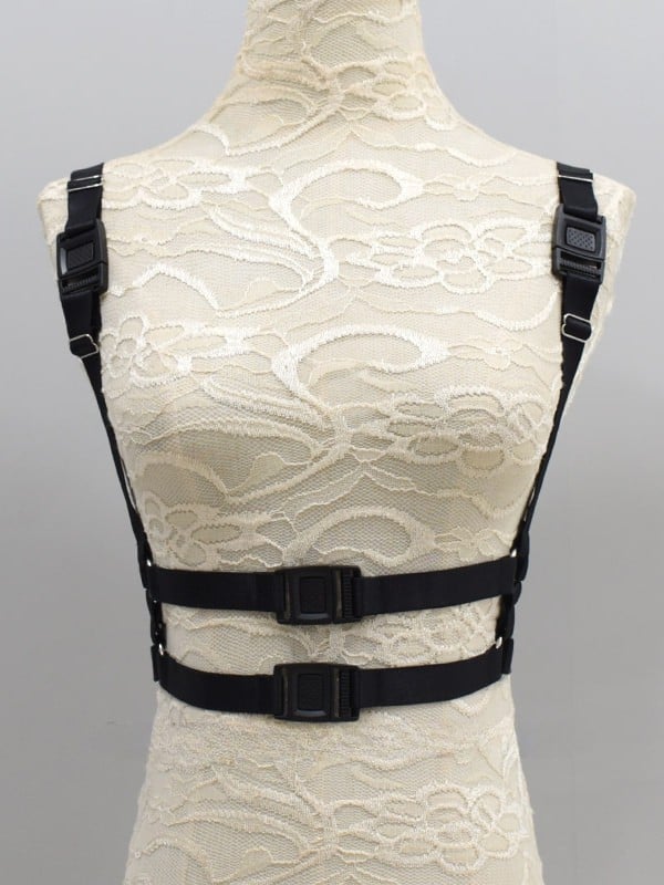 Black Steampunk Harness Belt