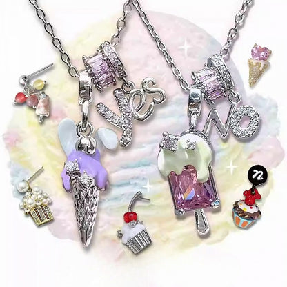 3 Options Ice Cream Pendant Necklace