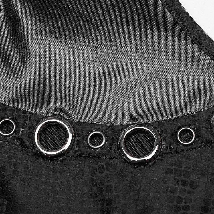 Black Punk Sleeveless Dress