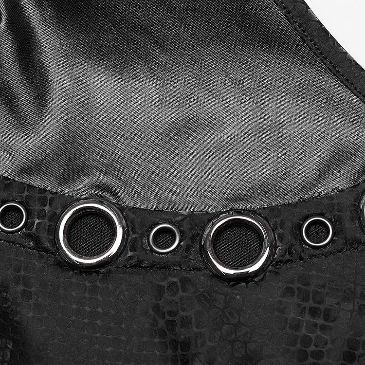 Black Punk Sleeveless Dress