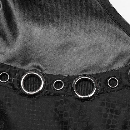 Black Punk Sleeveless Dress