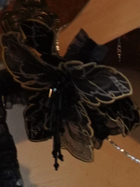 Black & Gold Lolita Butterfly Brooch