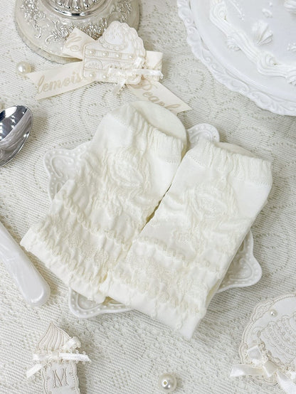 Creamy White Cotton Socks