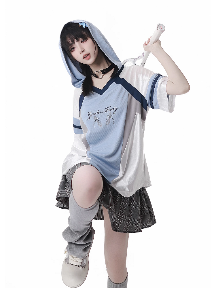 Gray Elastic Waist Tiered Plaid Skirt