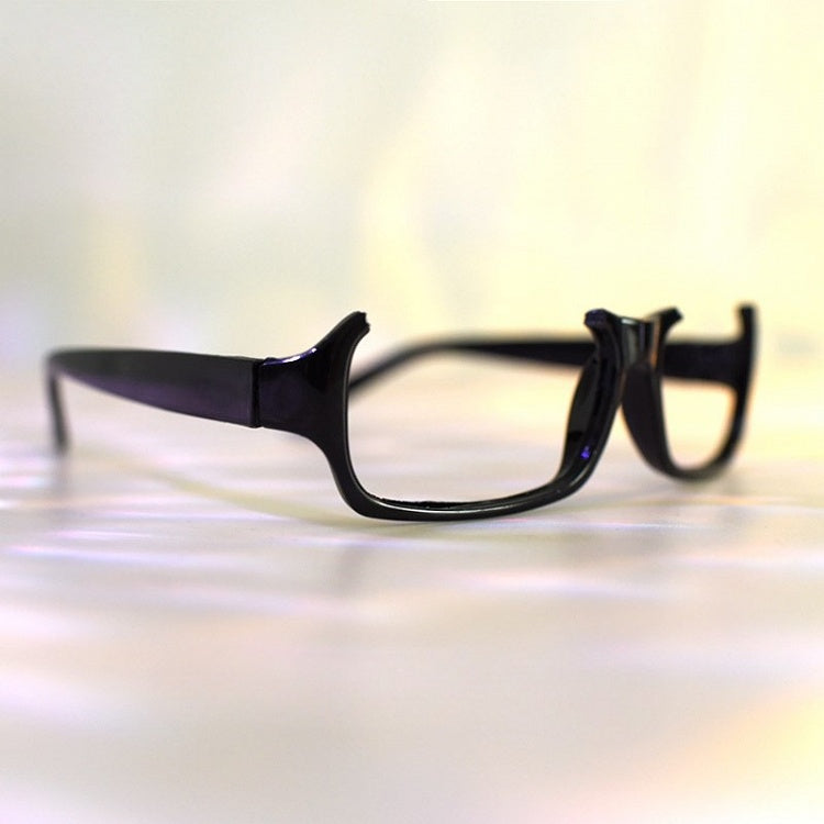 Black Cyberpunk Semi-rimless Glasses Lensless Eyeglasses Frame