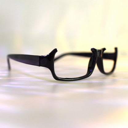 Black Cyberpunk Semi-rimless Glasses Lensless Eyeglasses Frame