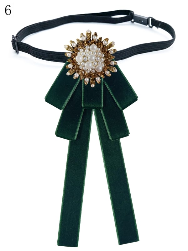 8 Options Beaded Decorated Bow Tie