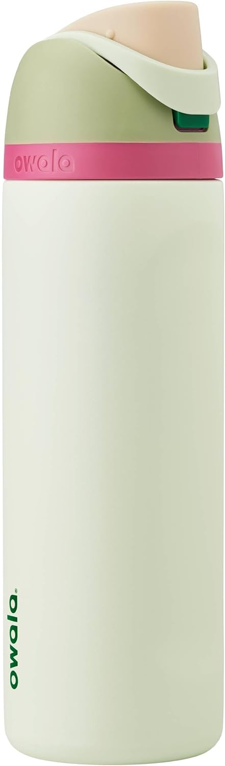 Owala FreeSip Insulated Stainless Steel Water Bottle with Straw for Sports, Travel, and School BPA-Free Sports Water Bottle, 24 oz, Beach House