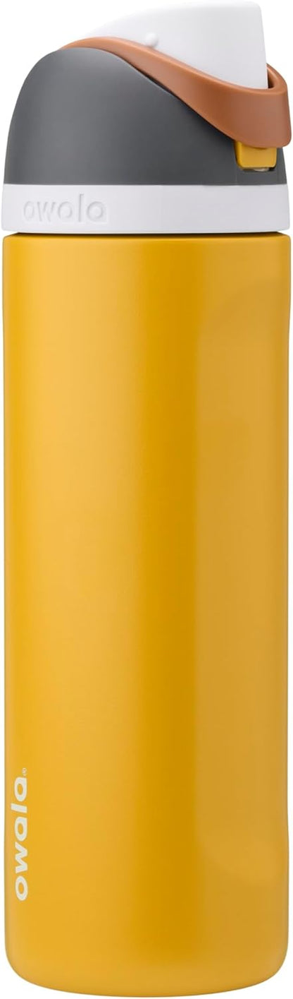 Owala FreeSip Insulated Stainless Steel Water Bottle with Straw for Sports, Travel, and School BPA-Free Sports Water Bottle, 24 oz, Beach House