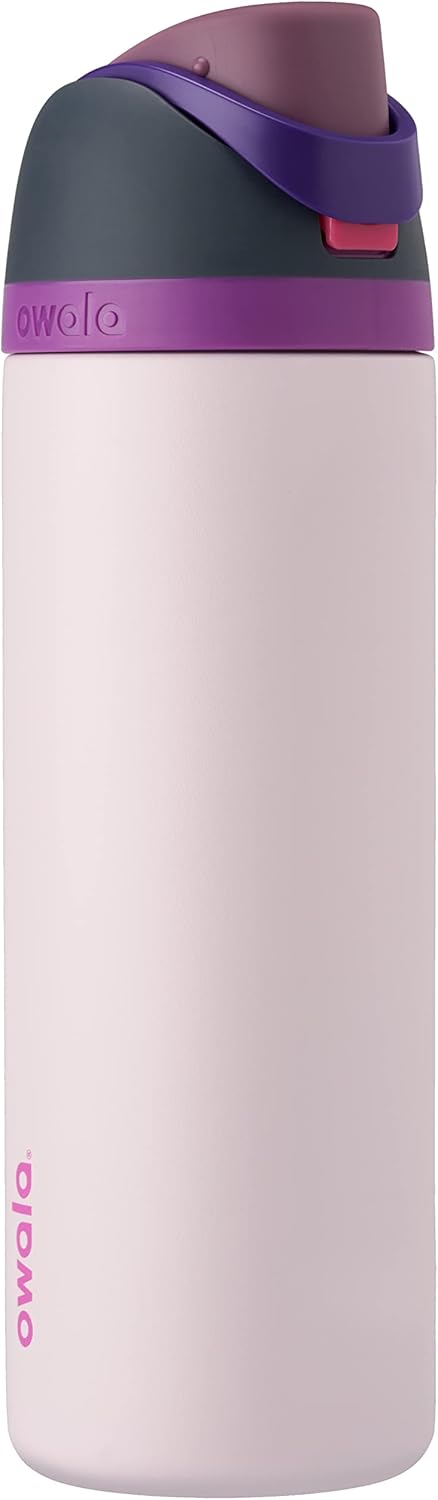 Owala FreeSip Insulated Stainless Steel Water Bottle with Straw for Sports, Travel, and School BPA-Free Sports Water Bottle, 24 oz, Beach House