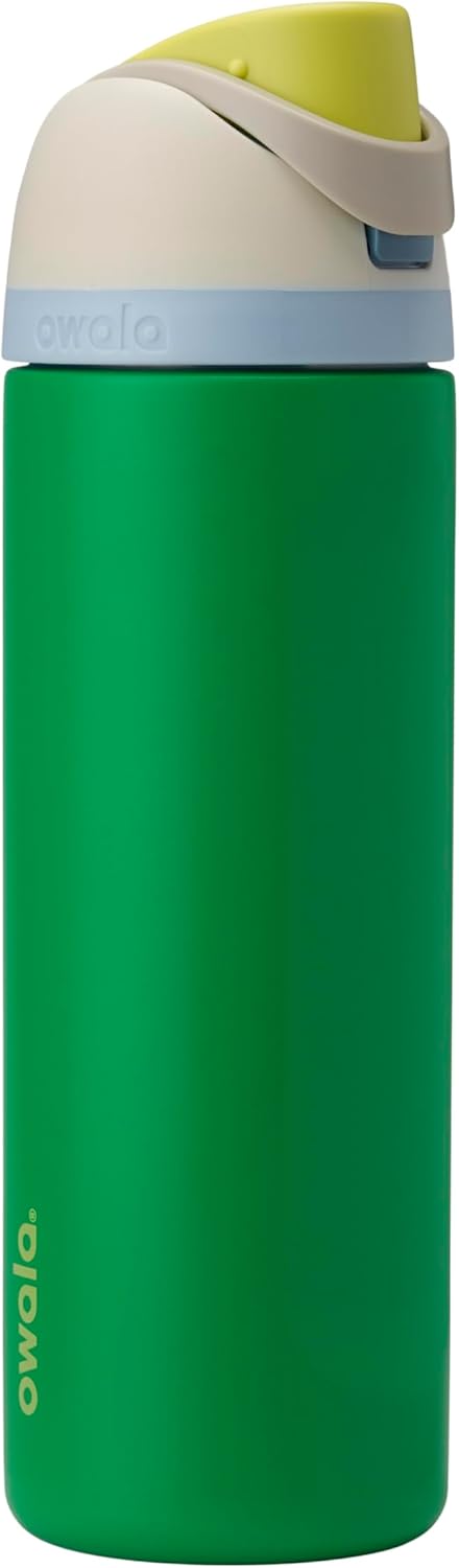 Owala FreeSip Insulated Stainless Steel Water Bottle with Straw for Sports, Travel, and School BPA-Free Sports Water Bottle, 24 oz, Beach House