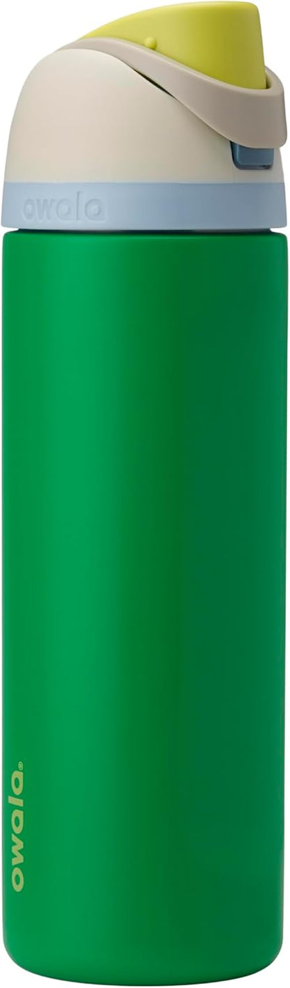 Owala FreeSip Insulated Stainless Steel Water Bottle with Straw for Sports, Travel, and School BPA-Free Sports Water Bottle, 24 oz, Beach House