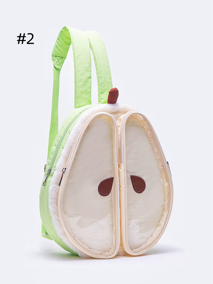 Green&White Cute Pear-shaped Backpack Ita Bag