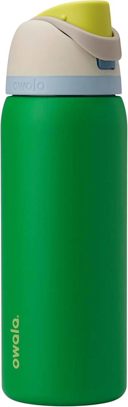 Owala FreeSip Insulated Stainless Steel Water Bottle with Straw for Sports, Travel, and School BPA-Free Sports Water Bottle, 24 oz, Beach House