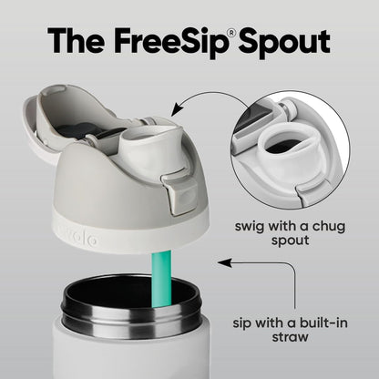 Owala FreeSip Insulated Stainless Steel Water Bottle with Straw for Sports, Travel, and School BPA-Free Sports Water Bottle, 24 oz, Beach House