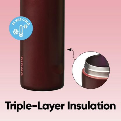 Owala FreeSip Insulated Stainless Steel Water Bottle with Straw for Sports, Travel, and School BPA-Free Sports Water Bottle, 24 oz, Beach House