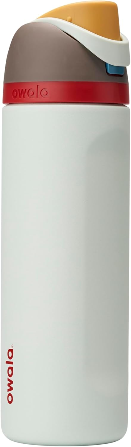 Owala FreeSip Insulated Stainless Steel Water Bottle with Straw for Sports, Travel, and School BPA-Free Sports Water Bottle, 24 oz, Beach House