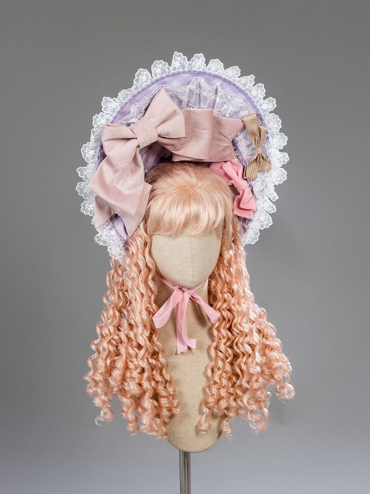 Purple and Pink Boned Corset Top + Tiered Skirt Gorgeous Hime Lolita Full Set