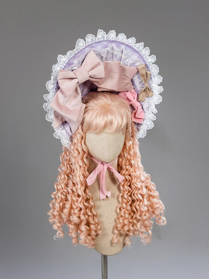 Purple and Pink Boned Corset Top + Tiered Skirt Gorgeous Hime Lolita Full Set