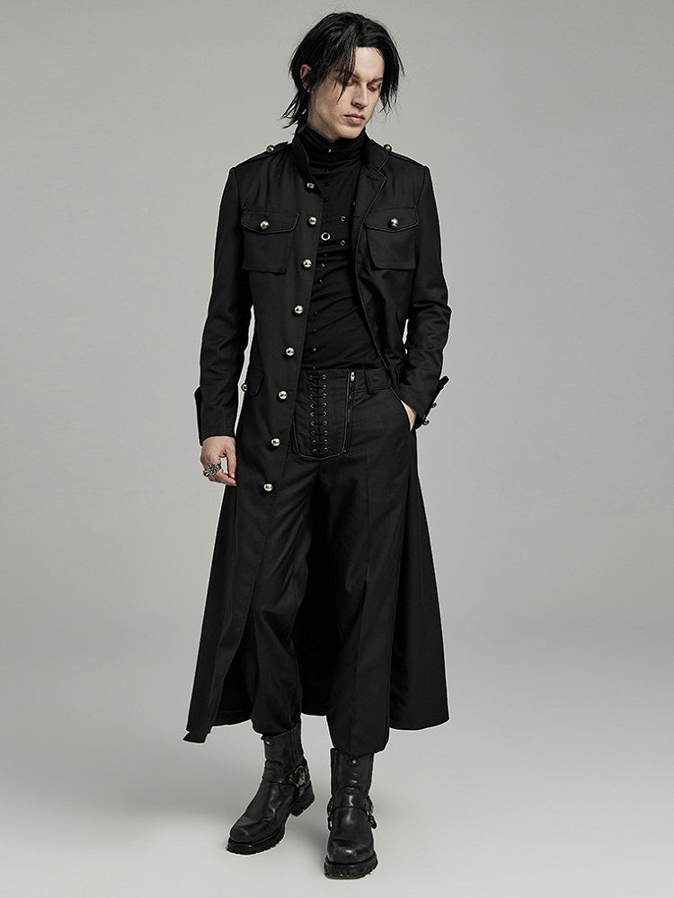 Black Military Coat