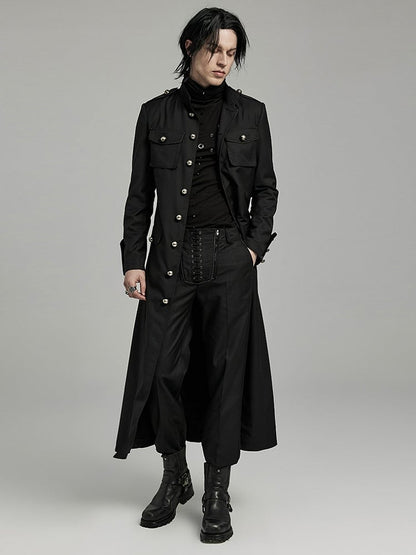Black Military Coat