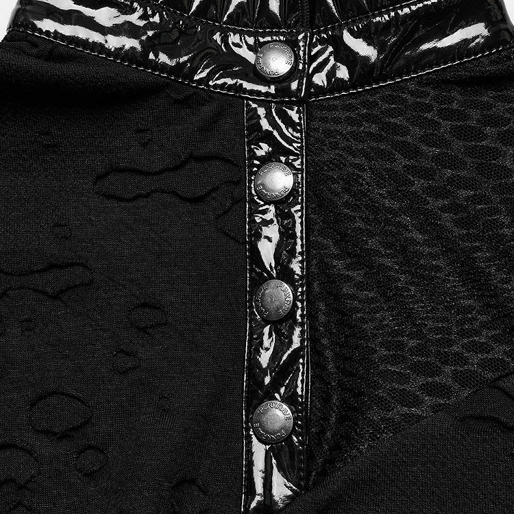 Black Punk Irregular Slim Tee