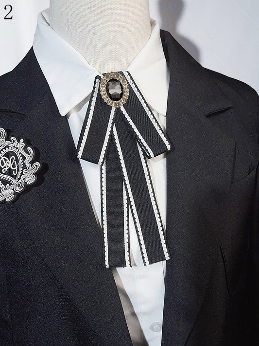 4 Options Rhinestone Decorated Bow Tie