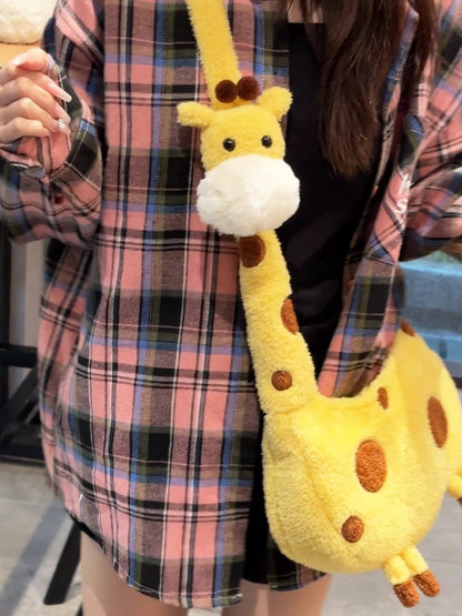 Yellow Giraffe Crossbody Bag